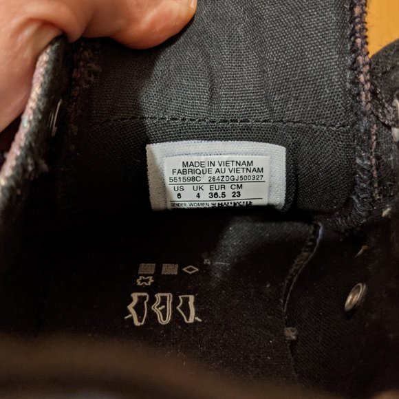 Rainbow Oil Slick Converse Sneakers - Picture 5 of 5